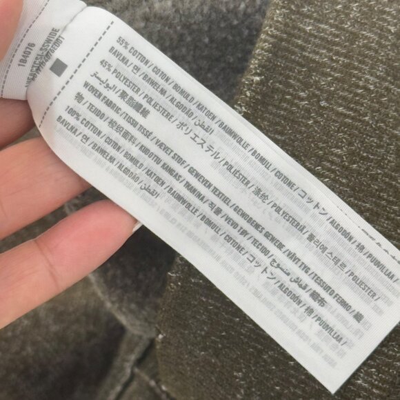 Abercrombie & Fitch Mens Olive Crewneck Sweater SZ XL Patched Elbown - Picture 6 of 12